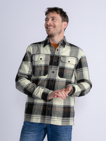 Shirt l/s check M-3030-SIL405