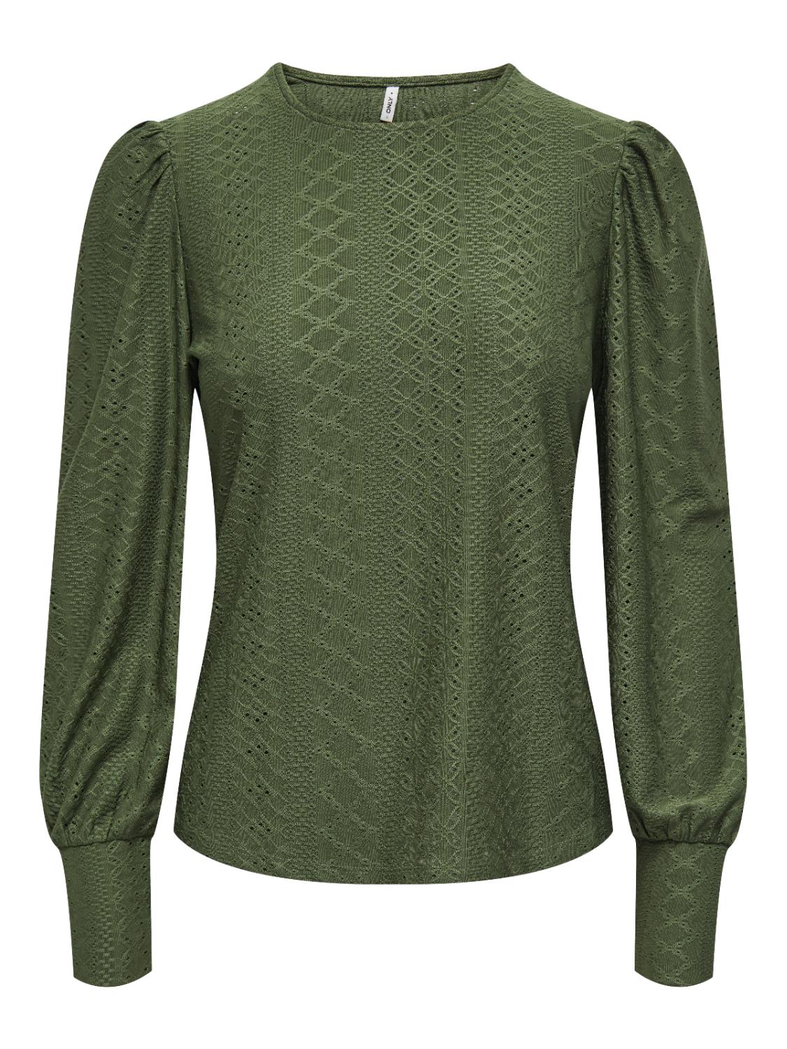 ONLSANDRA L/S PUFF TOP JRS NO