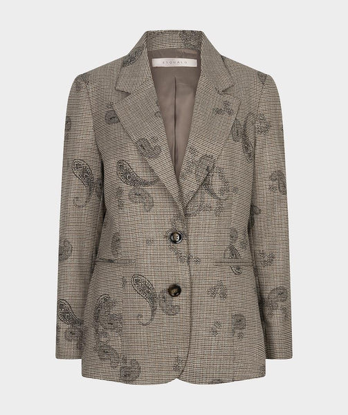 Blazer paisley check