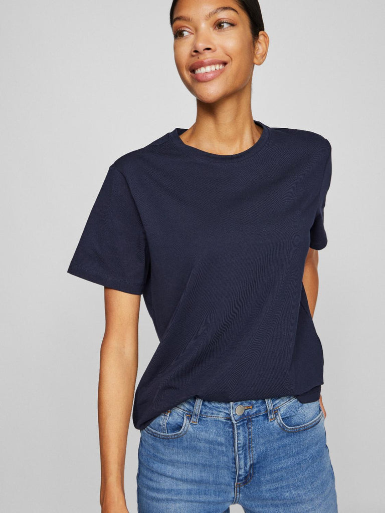 VILA VIJAMINA O-NECK L S - NOOS - Jersey de punto - tourmaline melange VILA VIJAMINA O-NECK L S - NOOS - Jersey de punto - tourmaline melange