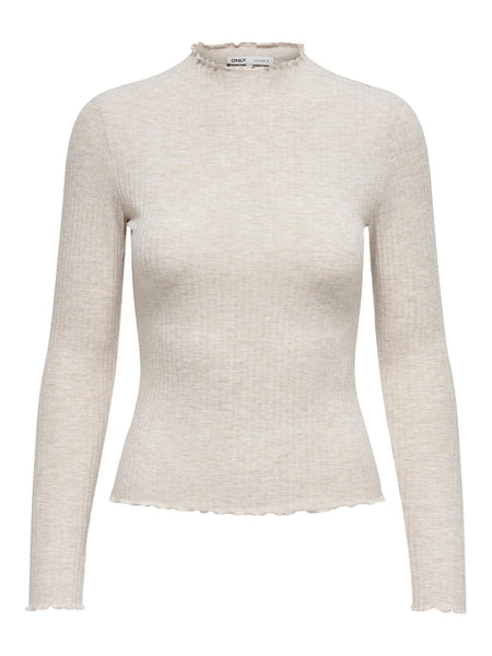 ONLEMMA L/S HIGH NECK TOP NOO