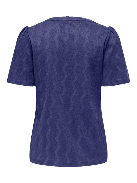 ONLDIA S/S V-NECK PLEAT TOP C
