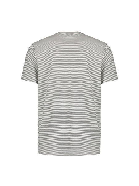 T-shirt crewneck stripes white