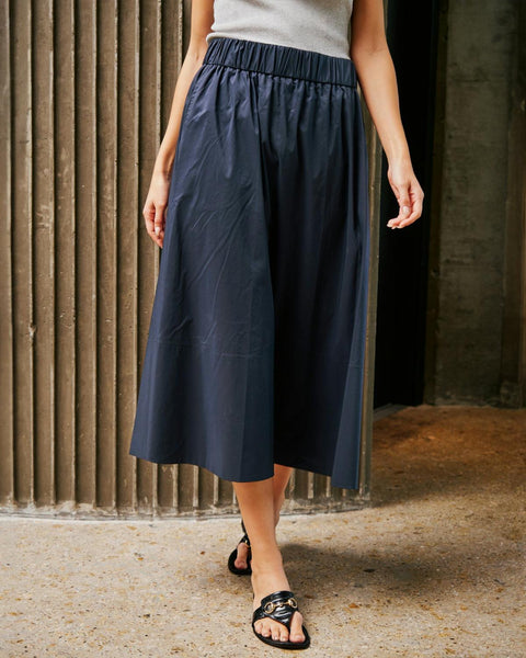 Yara poplin skirt navy