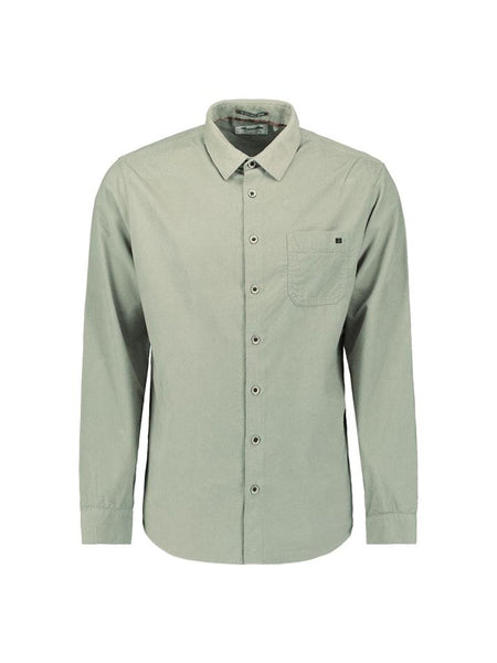 Shirt herringbone light moss