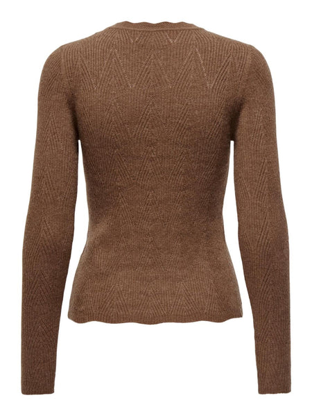ONLMAI LS STRUCT O-NECK CC KN