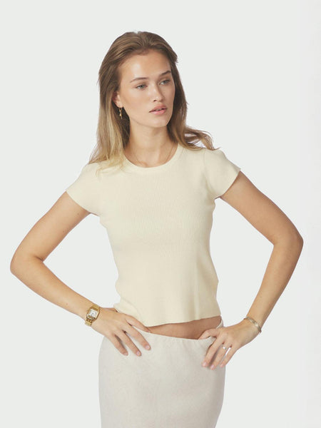 Tirra knit tee butter yellow