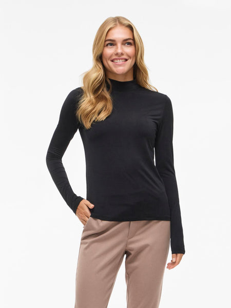 VILEOA L/S HIGH NECK TOP - NO