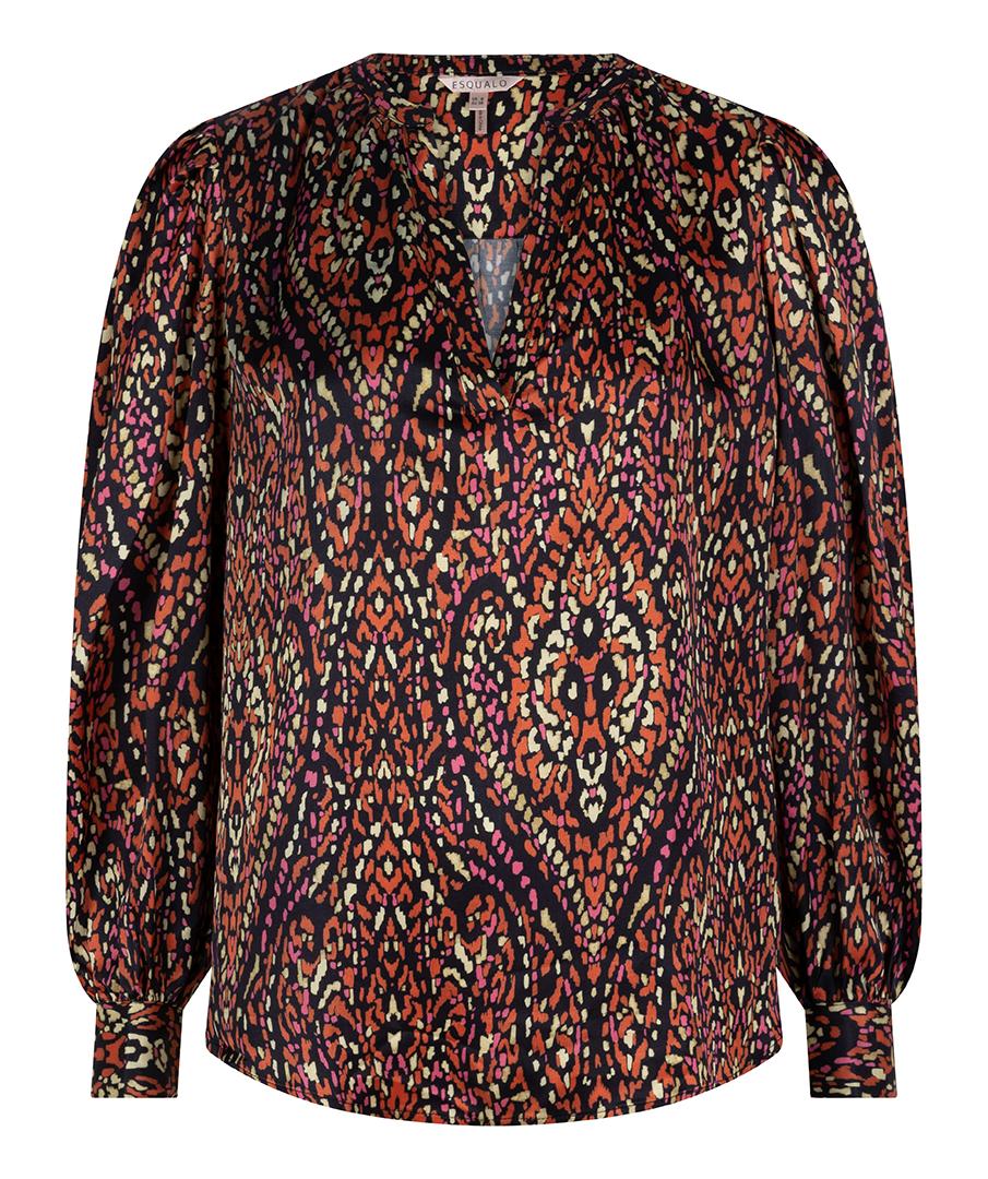 Blouse V-neck rewilding