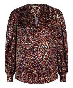Blouse V-neck rewilding