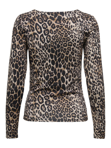 ONLLONE AOP L/S TWO WAY TOP J