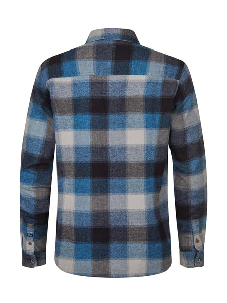 Men Shirt Long Sleeve Check