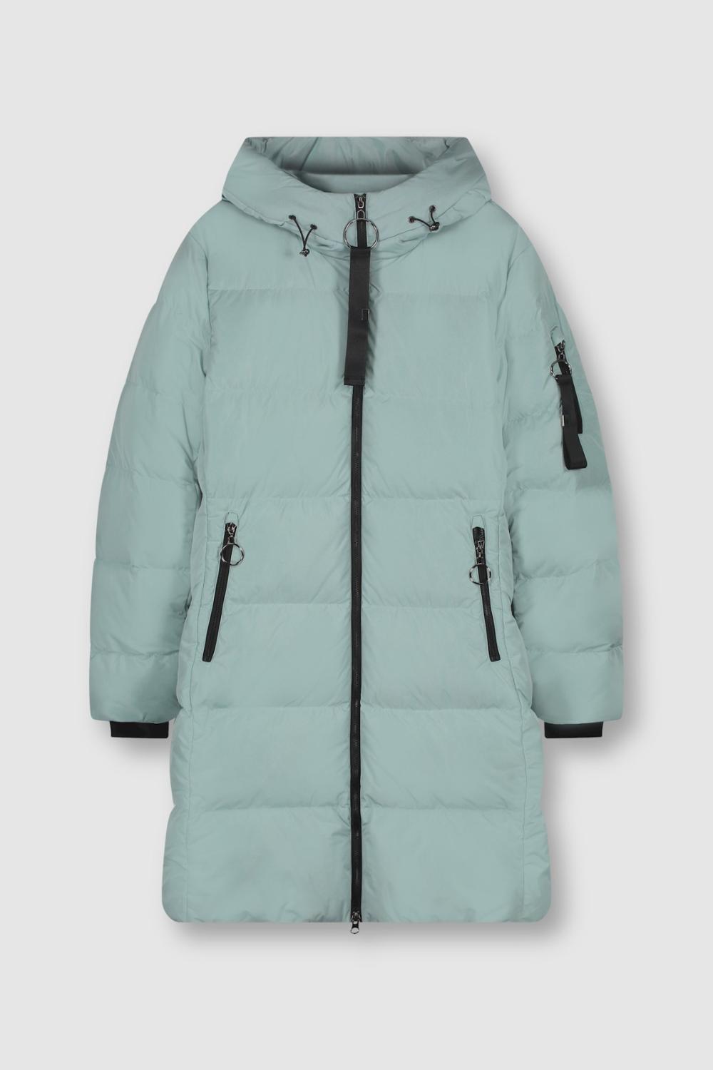 Long padded hooded coat Jade