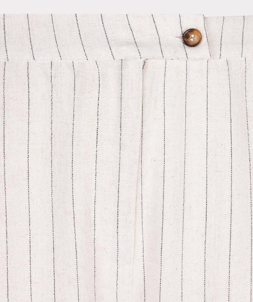Trousers linen stripe
