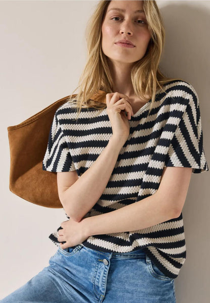 Striped Structure T-Shirt