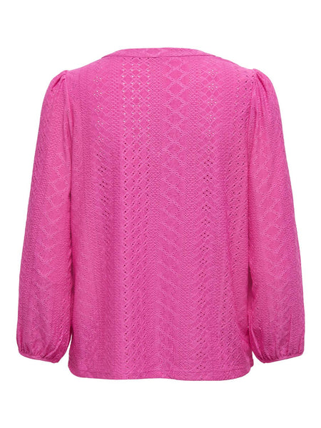 ONLSANDRA L/S SPLIT TOP JRS