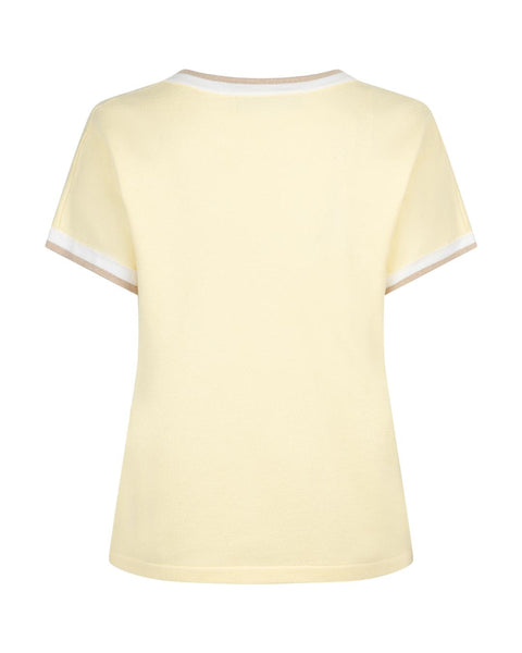 De Jerry V-neck Striped Rib i