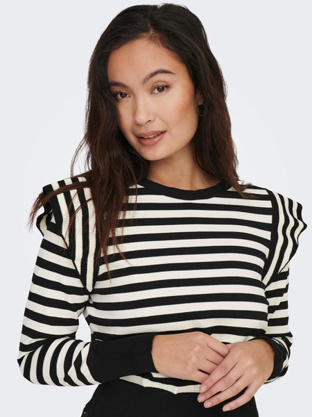 ONLKELCI L/S STRIPE PULLOVER