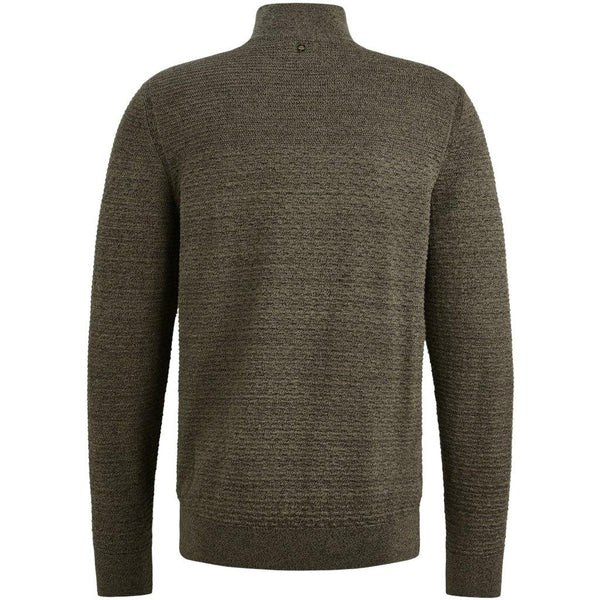 Half zip collar cotton moulin