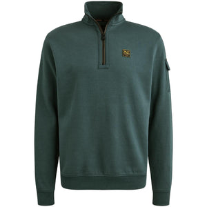 Half zip collar interlock jer