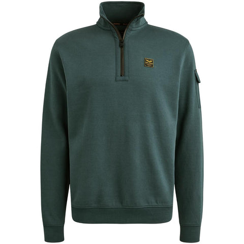 Half zip collar interlock jer
