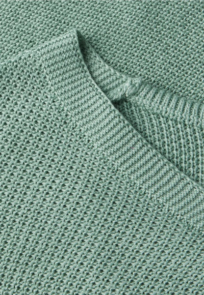 Structured V-neck