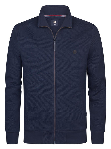 Men Sweater Collar Zip