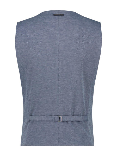 Waistcoat pique light blue