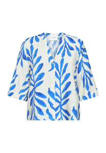 Blouse VIABA-SH2 cream/blue