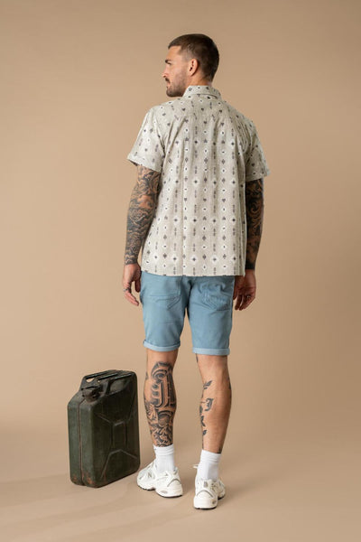 Men Shirt Short Sleeve AOP