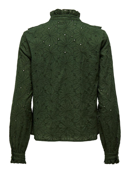 ONLVANESSA LS EMB SHIRT WVN
