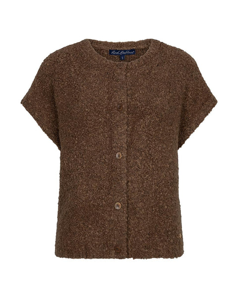 Sleeveless knit boucle