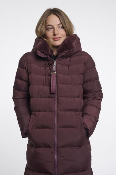 Padded coat with detachable co
