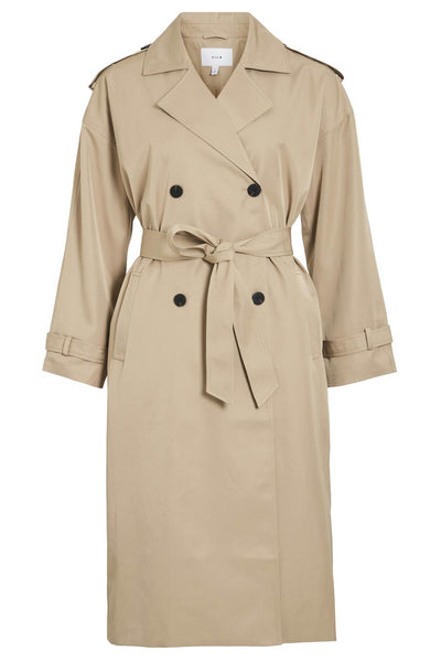 VIADDISON L/S  LONG TRENCHCOA
