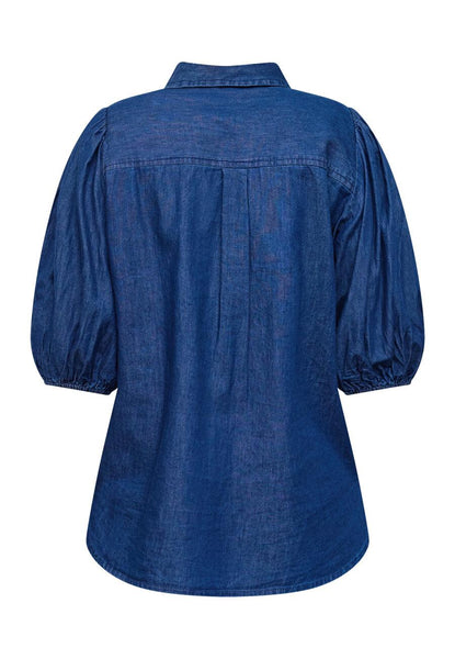 Blouse ella-sh75 d. blue denim