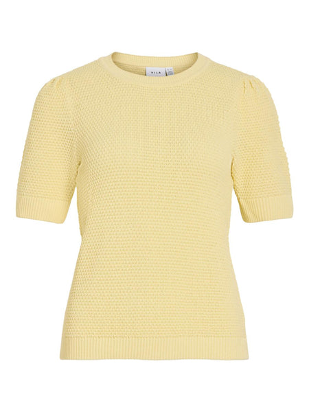 VIDALO O-NECK S/S KNIT TOP -