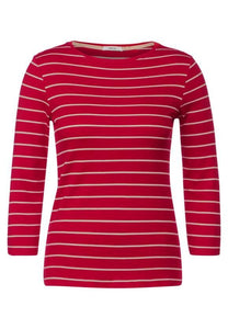 NOS Striped Basic boat Neck