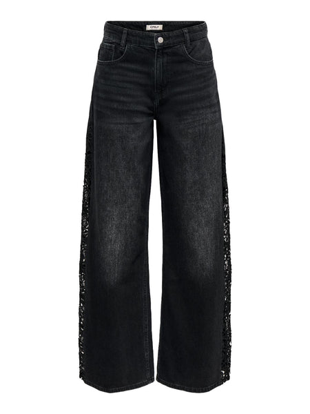 ONLALANIS HW WIDE LACE DNM MA