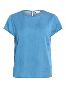 VIBISTA C/S O-NECK TOP - NOOS