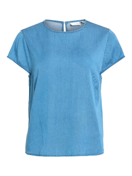 VIBISTA C/S O-NECK TOP - NOOS