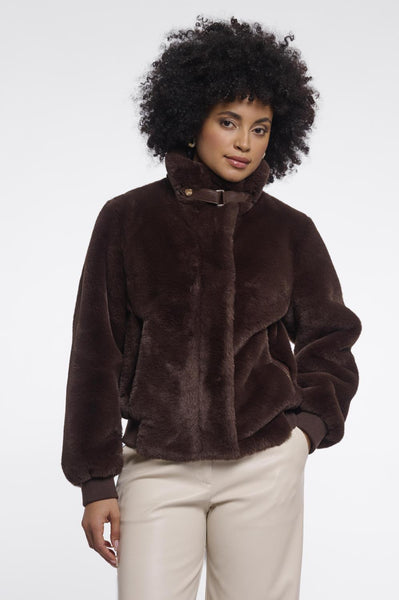 Short faux fur jacket