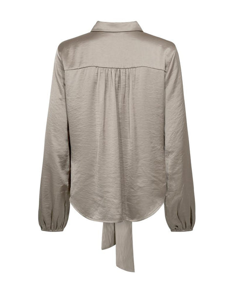 Fqdove-blouse sateen taupe