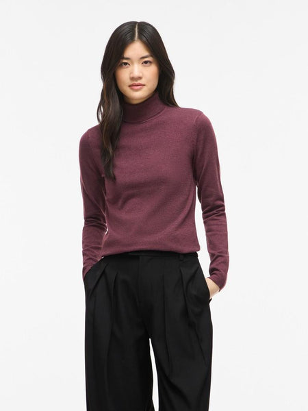 VIMALU ROLLNECK L/S KNIT TOP