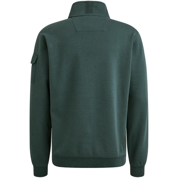 Half zip collar interlock jer