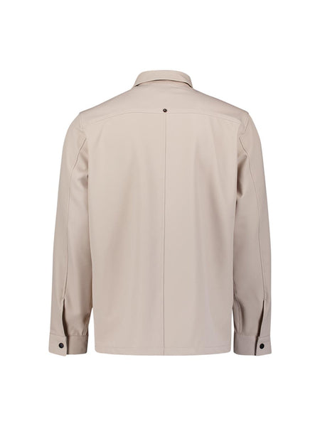 Overshirt full zip sedoc stone