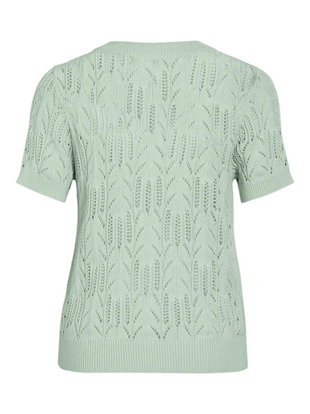 VICOTTI S/S O-NECK KNIT TOP -