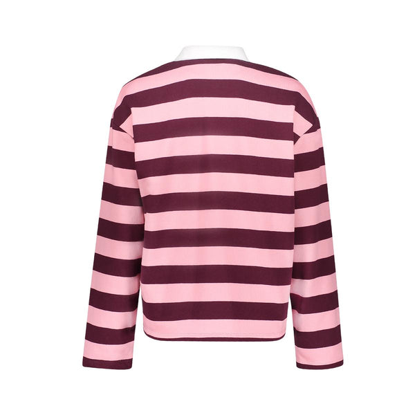 Sweat striped with collar
