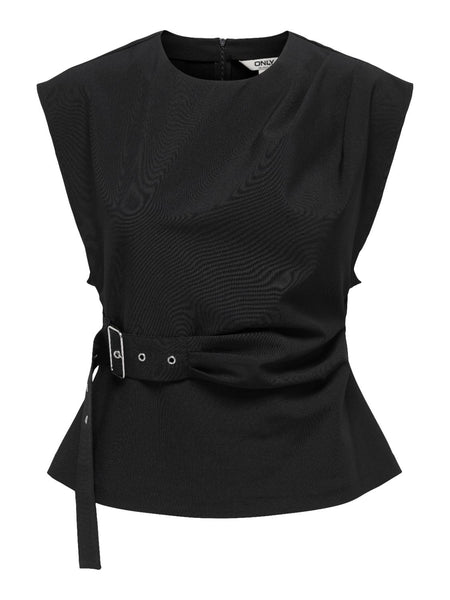 ONLTERRA S/L BELT TOP WVN SUD