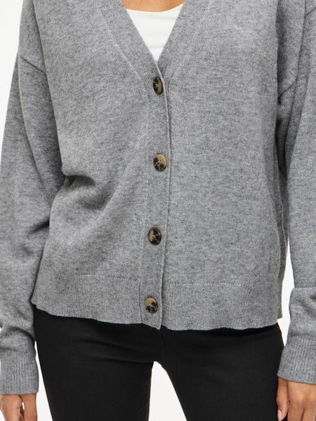 VIRIL V-NECK KNIT CARDIGAN -