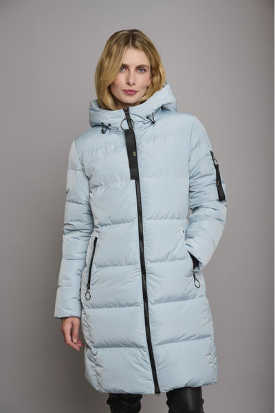 Long padded hooded coat Jade